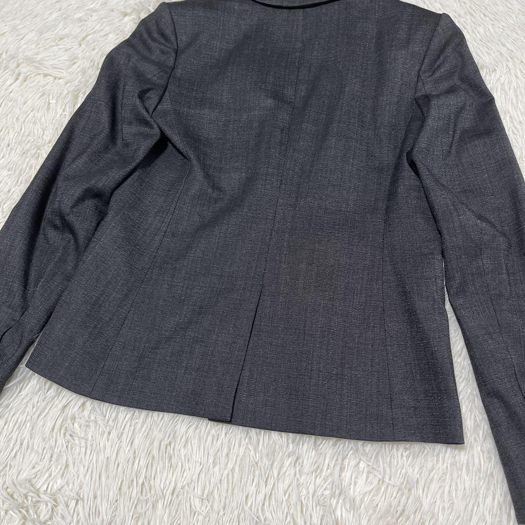 【美品】Theory パンツスーツ　セットアップ　ダークグレー