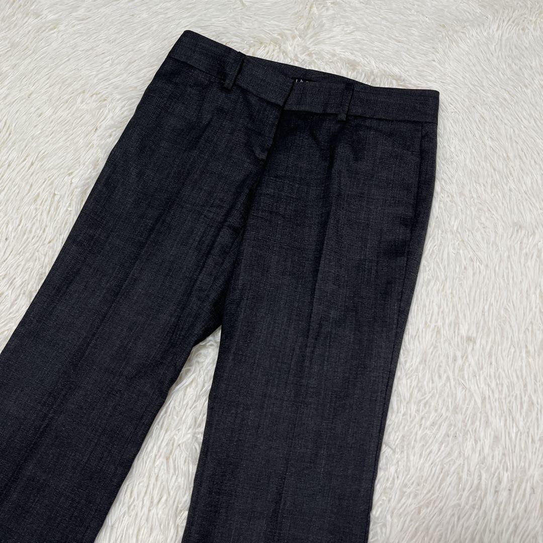 【美品】Theory パンツスーツ　セットアップ　ダークグレー