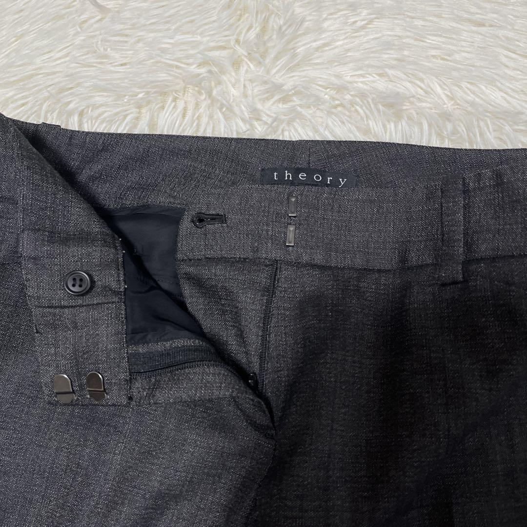 【美品】Theory パンツスーツ　セットアップ　ダークグレー