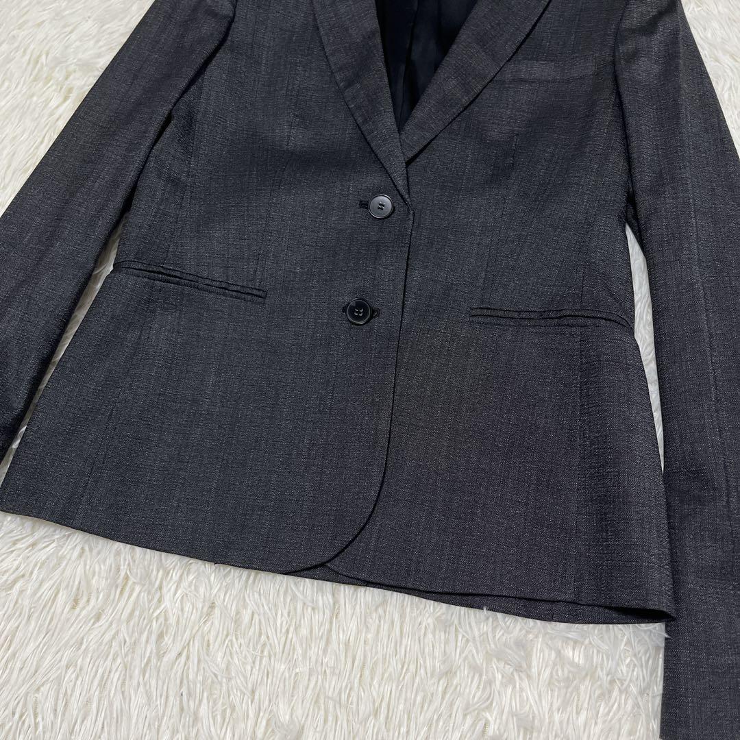 【美品】Theory パンツスーツ　セットアップ　ダークグレー