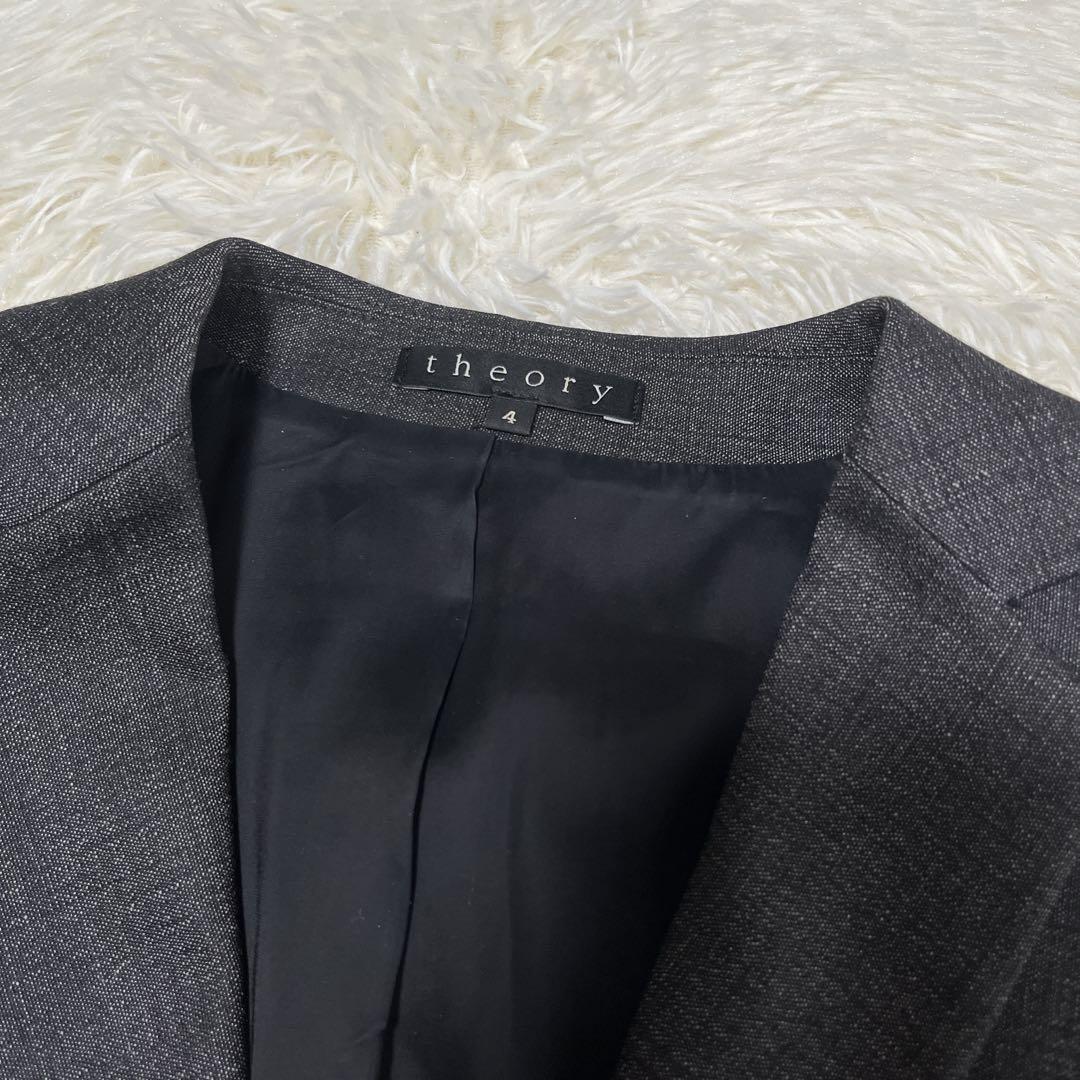 【美品】Theory パンツスーツ　セットアップ　ダークグレー