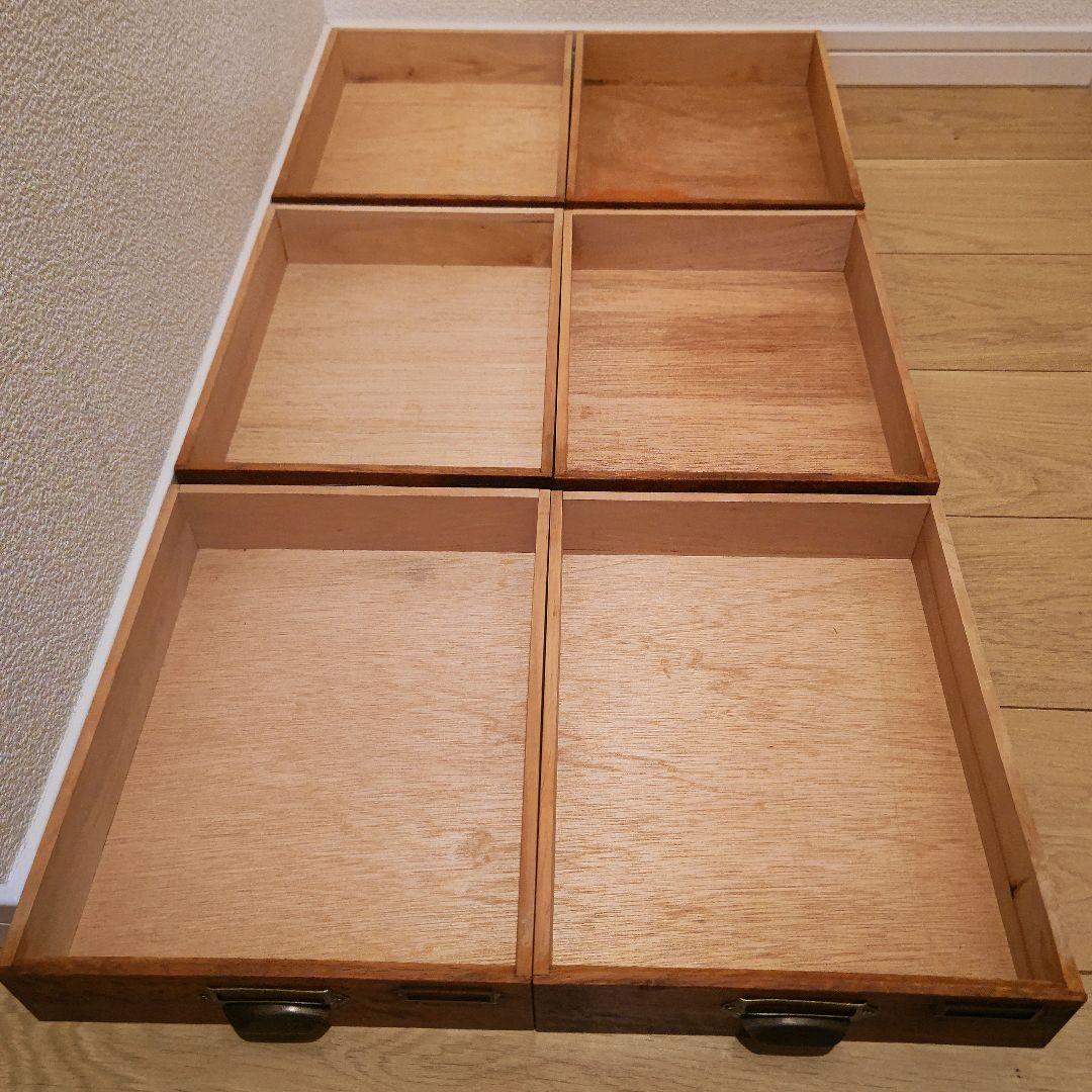 リペア済 美品　 6段小引き出し　 昭和レトロ アンティーク　引き出し　年代物
