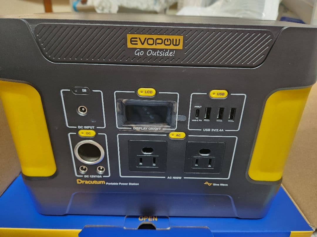 EVOPOW Dracutum 600W ポータブル電源
