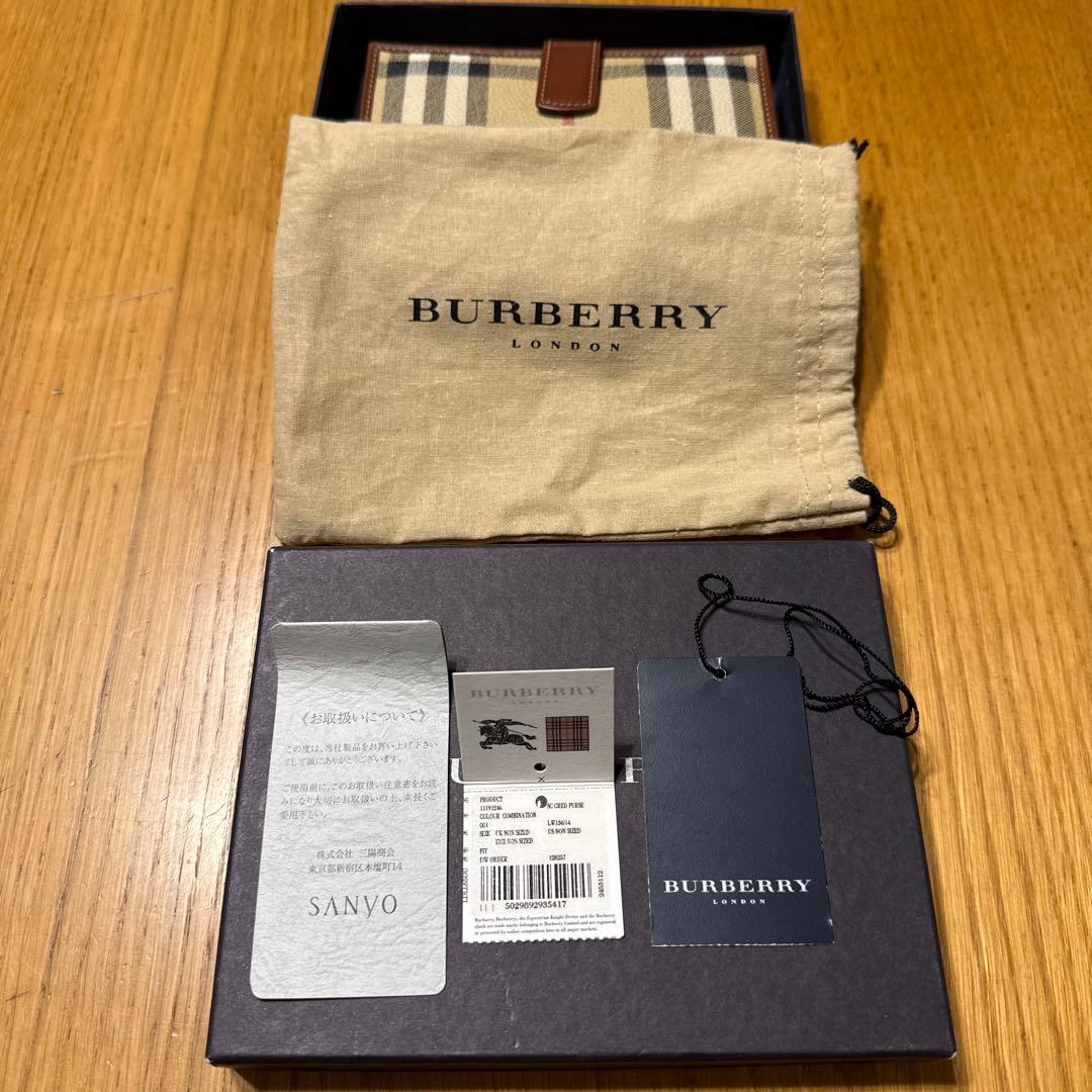 BURBERRY チェック柄 二つ折り財布