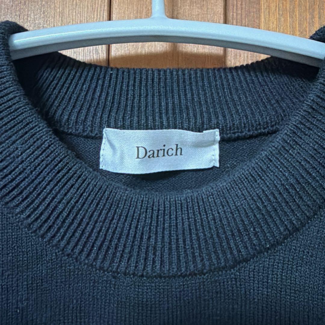 DARCHロゴニットトップス Darich ダーリッチ　ブラック