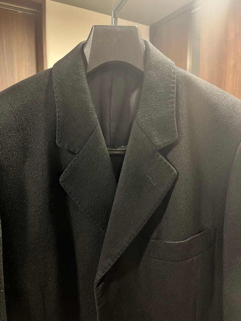 美品✨ ピエールバルマン カシミヤ100% チェスターコート ロング 黒 M