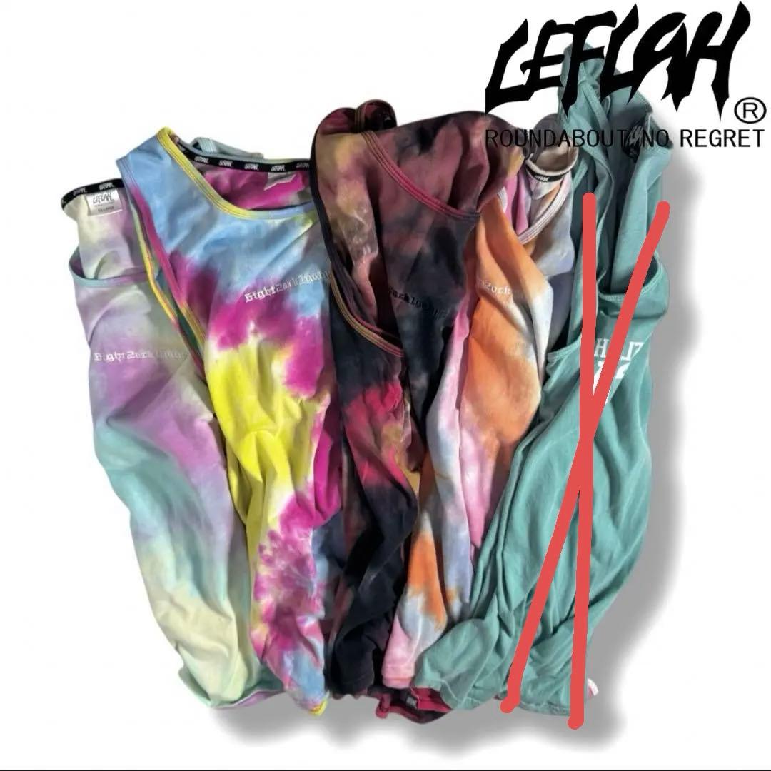 LEFLAH｜タンクトップ4着 タイダイ XXLレフラー