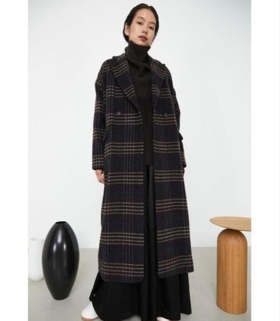 新品未使用　RIM.ARK チェック柄 ロングコート