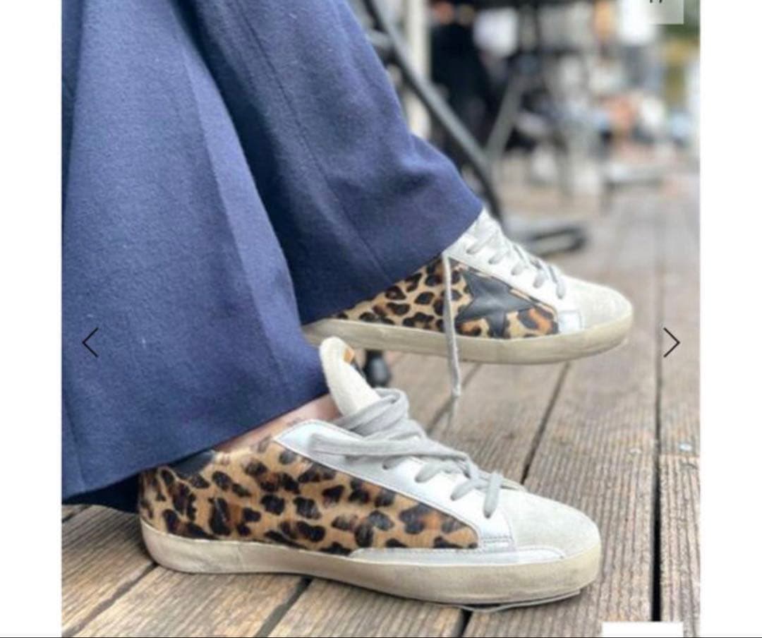 【GOLDEN 】 SUPER-STAR LEOPARD スニーカー