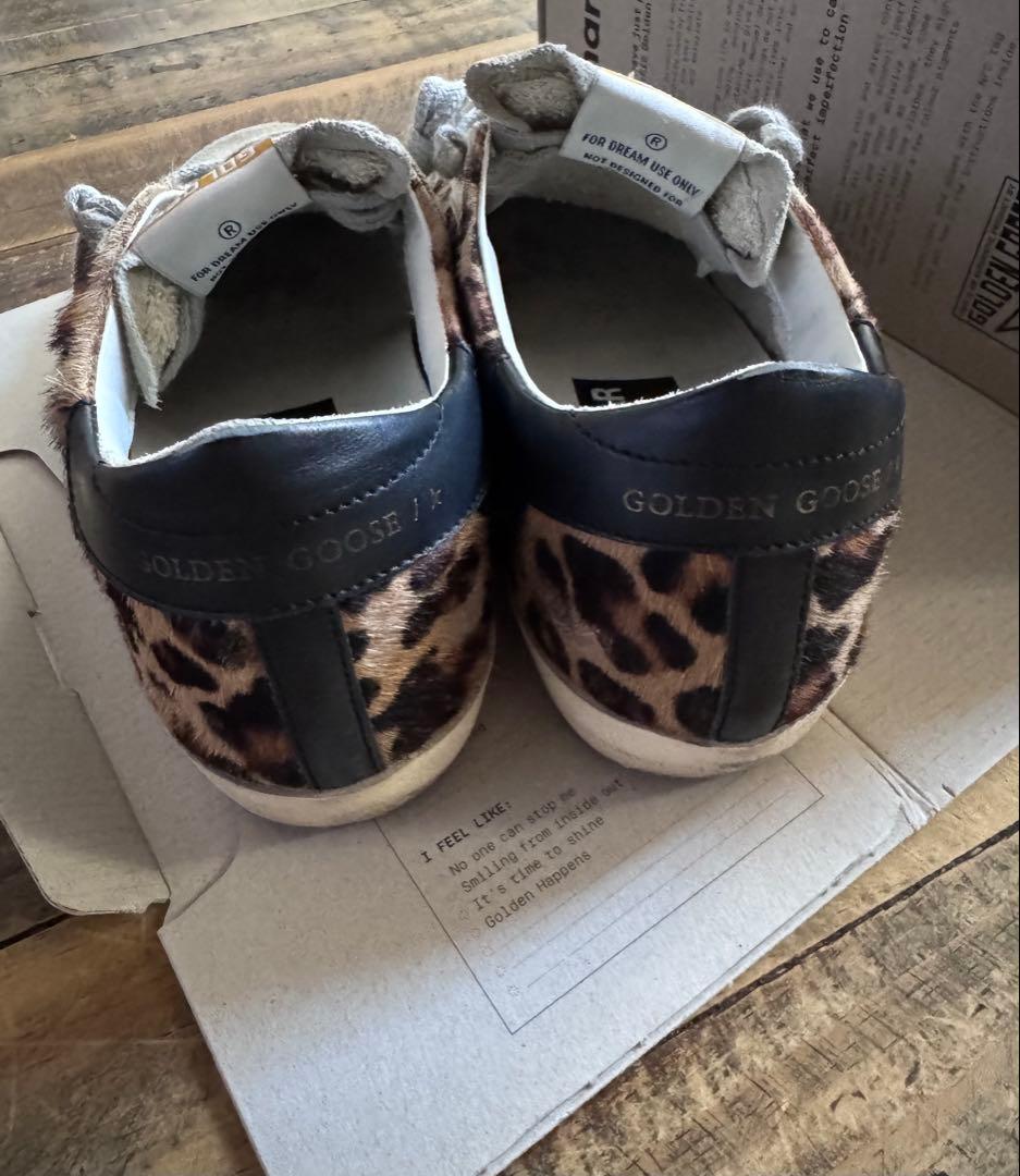 【GOLDEN 】 SUPER-STAR LEOPARD スニーカー