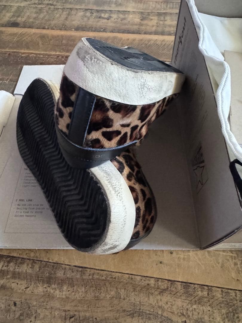 【GOLDEN 】 SUPER-STAR LEOPARD スニーカー