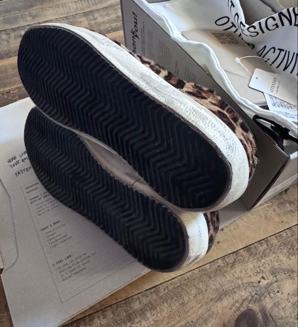 【GOLDEN 】 SUPER-STAR LEOPARD スニーカー