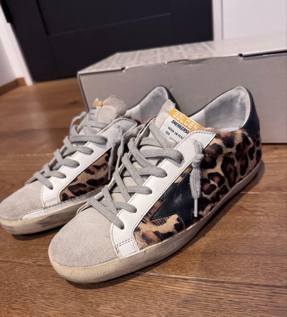 【GOLDEN 】 SUPER-STAR LEOPARD スニーカー