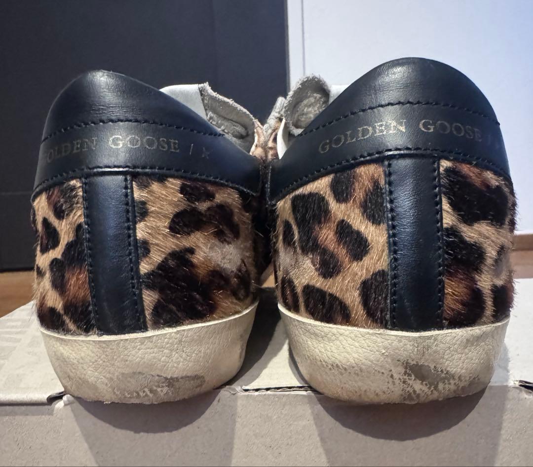 【GOLDEN 】 SUPER-STAR LEOPARD スニーカー