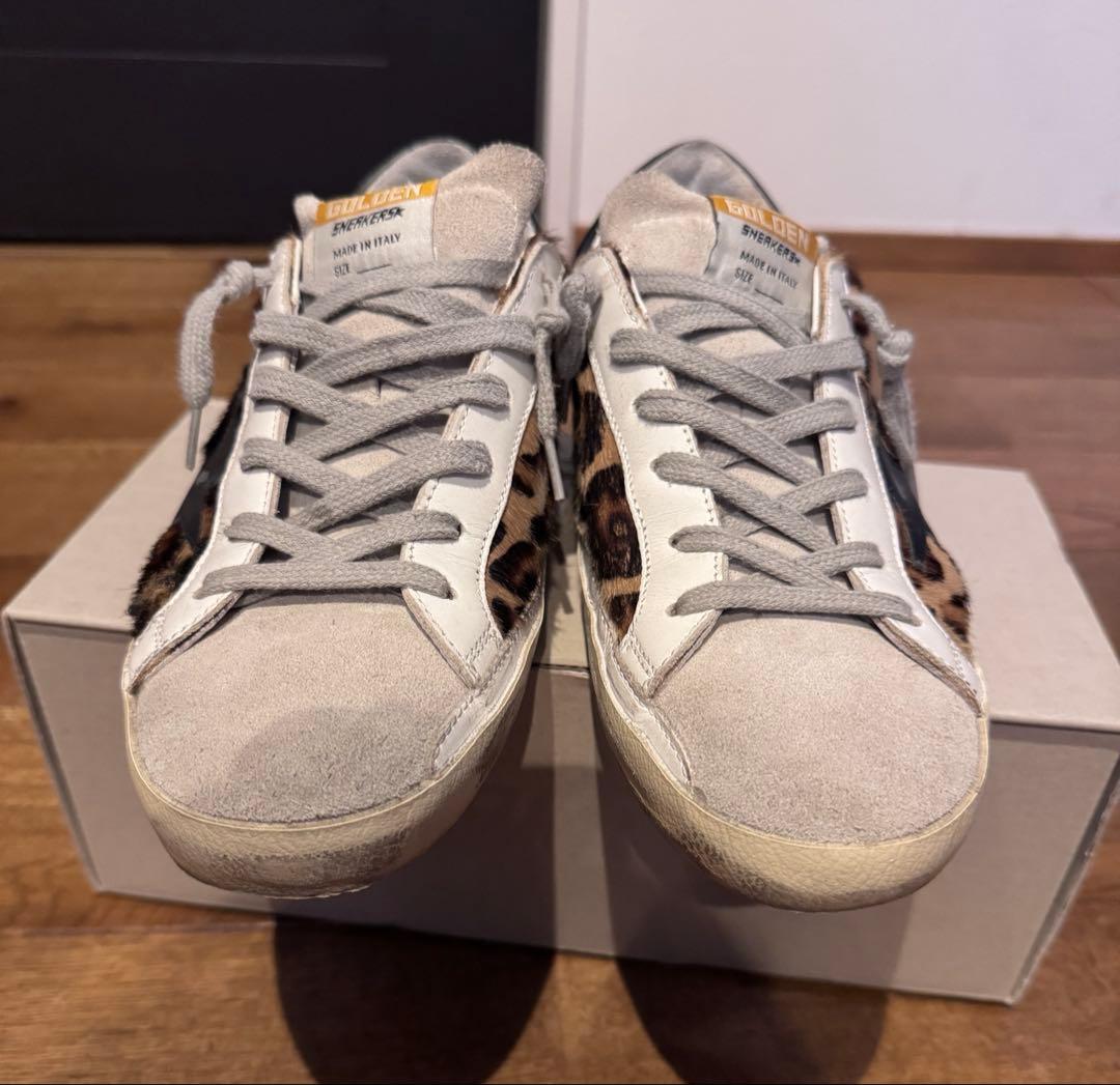 【GOLDEN 】 SUPER-STAR LEOPARD スニーカー