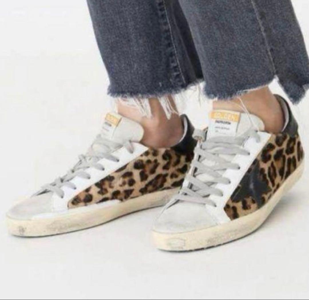 【GOLDEN 】 SUPER-STAR LEOPARD スニーカー