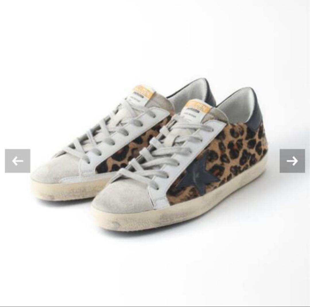 【GOLDEN 】 SUPER-STAR LEOPARD スニーカー