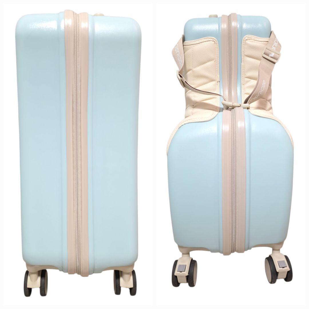 NORICCO こどもが乗れるキッズキャリー プレミアムシート パステルブルー