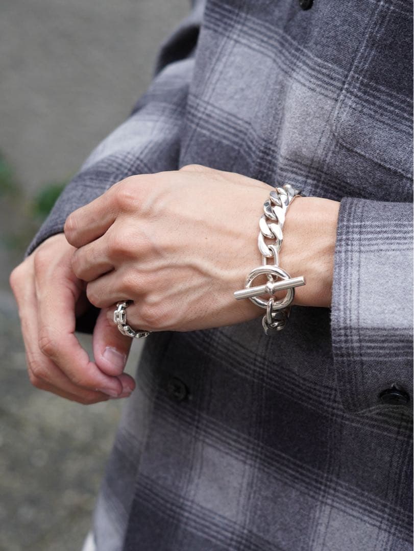 LAVER ラバー 11MM CURB CHAIN T BAR