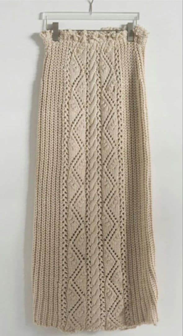 スカート anuke cable knit skirt 38
