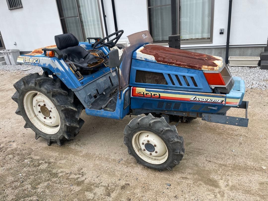 代　ISEKI イセキ　トラクターTU200 実働品　3点リンク　ロータリーあり