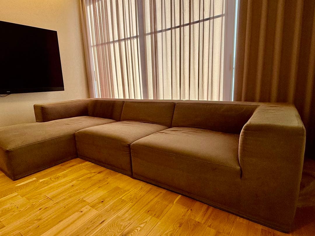 【右】eilersen(アイラーセン)コーナーソファ 3分割発送(バラ売り不可)