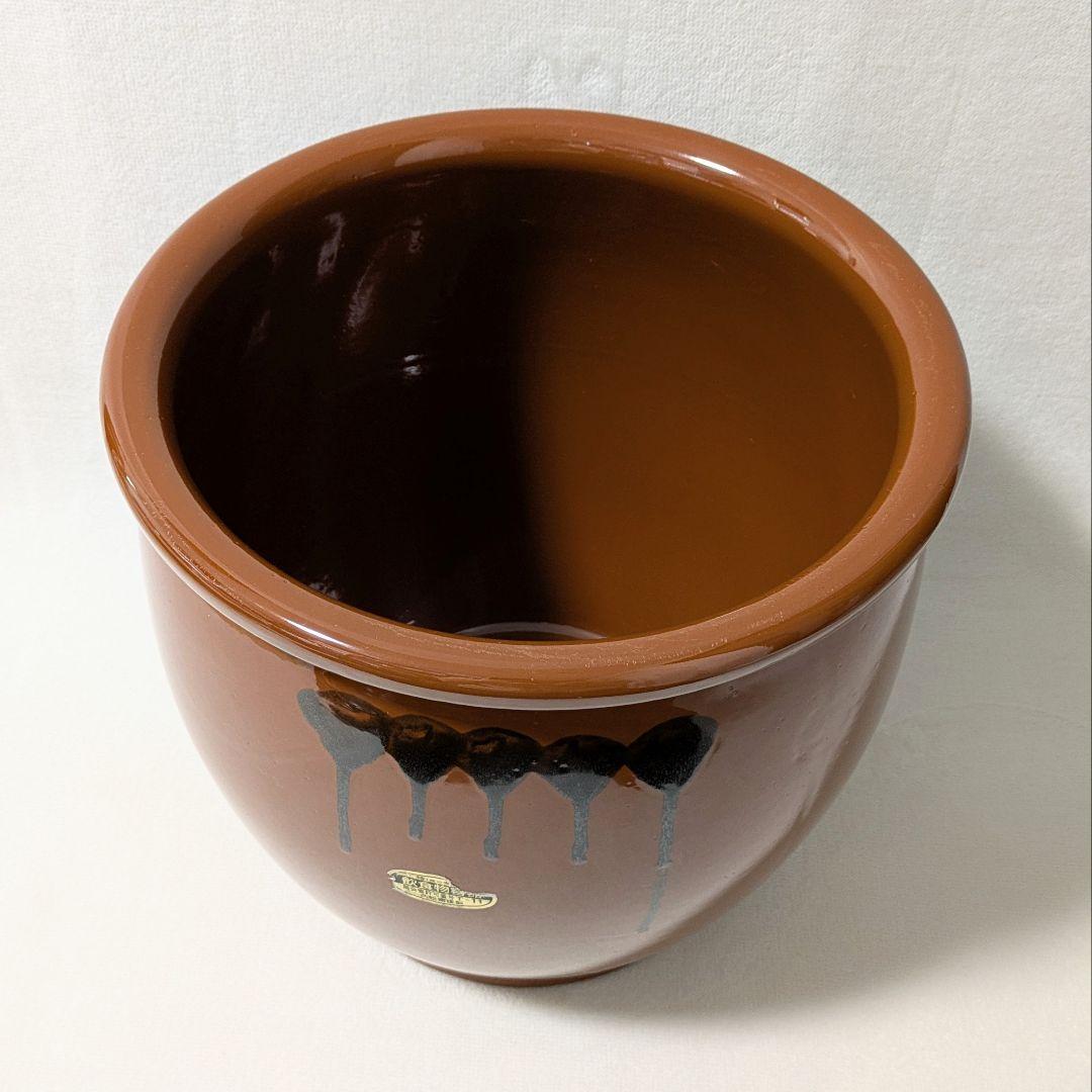 【希少】常滑焼 久松窯 10号 18L 丸壺 蓋付き 漬物 容器 味噌 梅干し