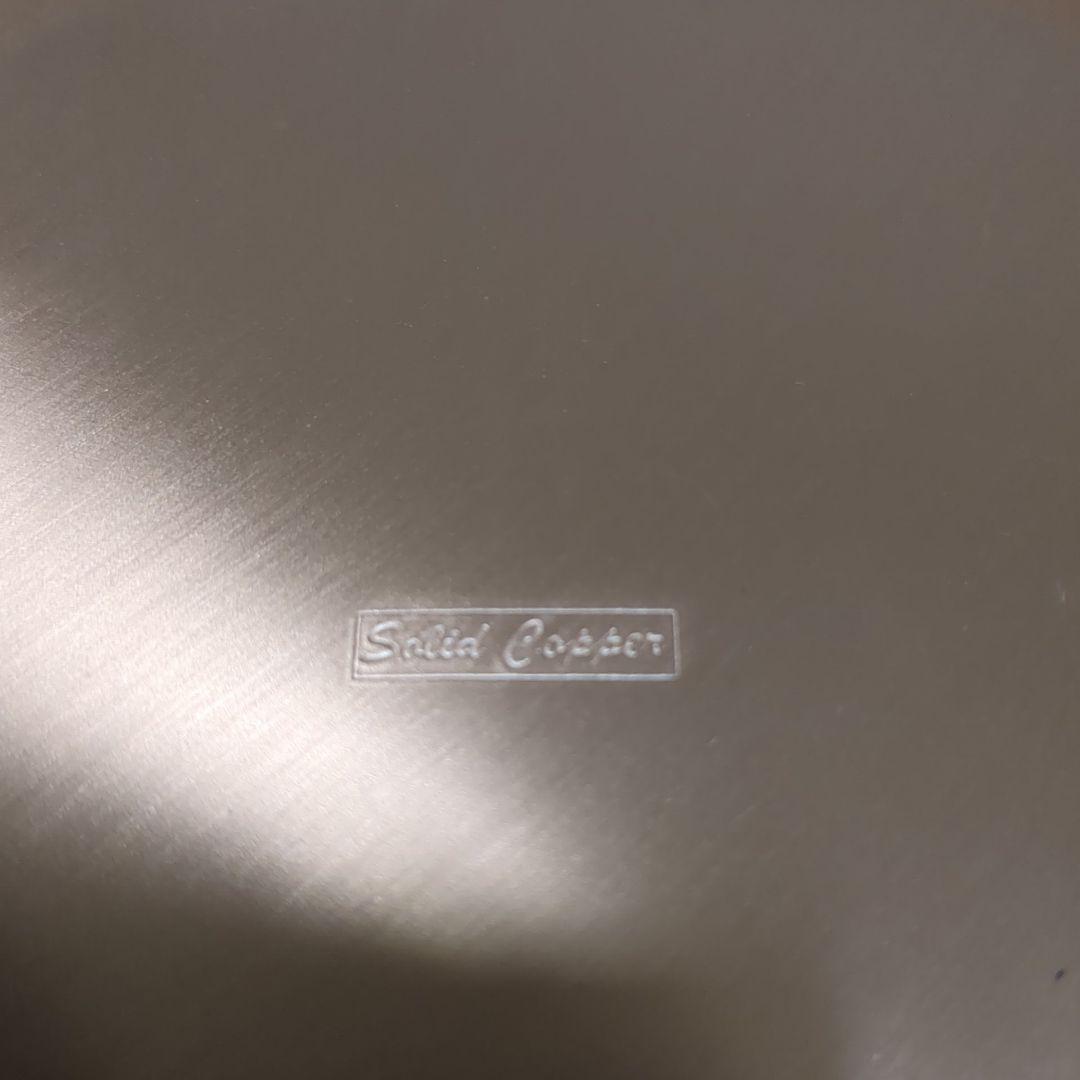 【極美品】純銅製 燕三条 鈴木製作所 槌目 両手鍋 24cm 純銅輝