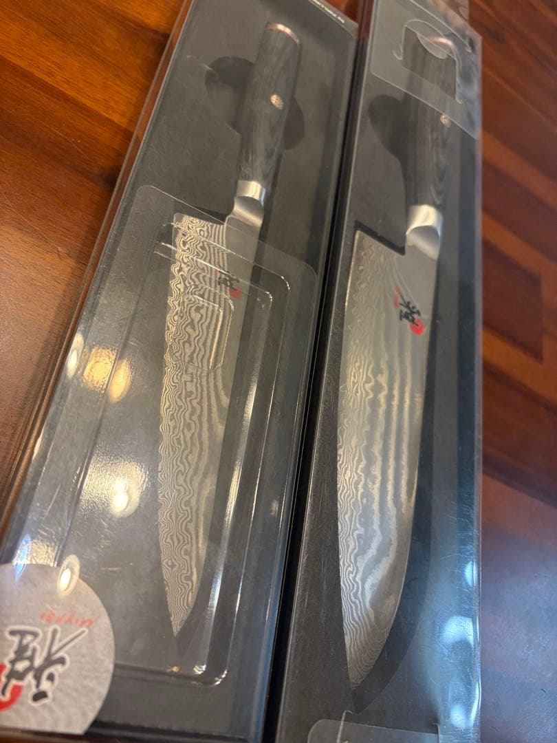 新品同様MIYABI 雅 5000FC-D 牛刀 & 小刀（ペティ）2本セット