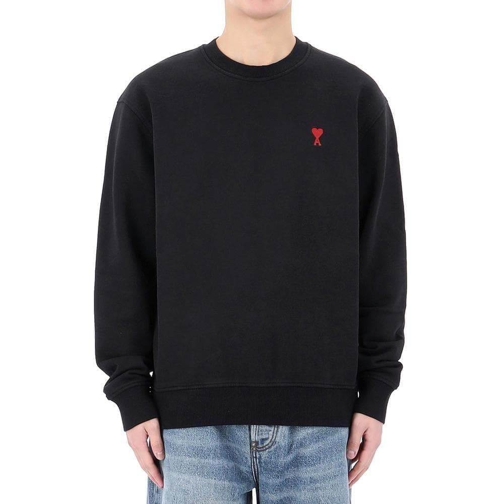 【新品タグ付き】ami paris ブラック スウェット トレーナー Lサイズ