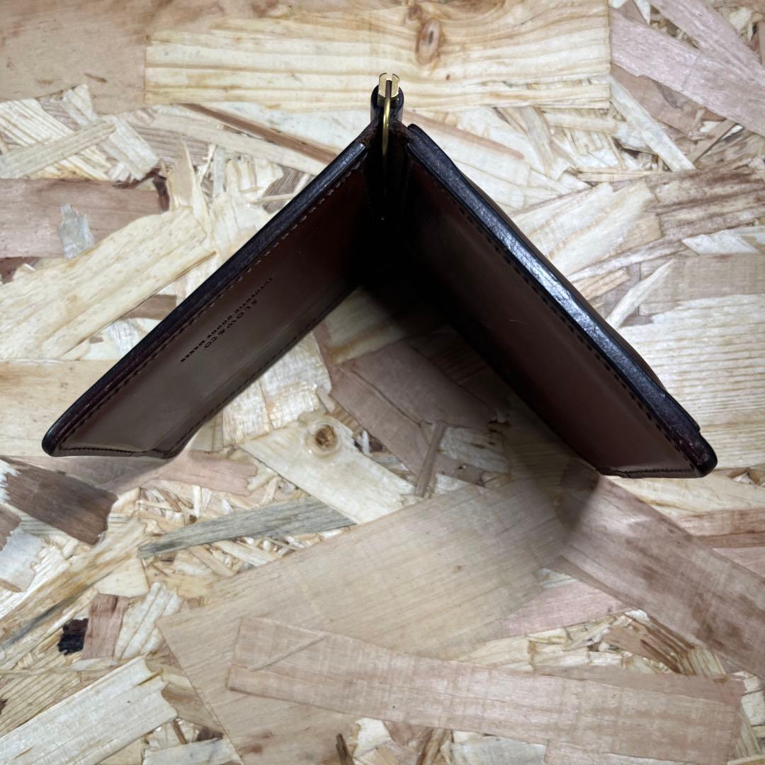 1*u様 slow スロー 二つ折り財布 マネークリップ ブラウン 本革 