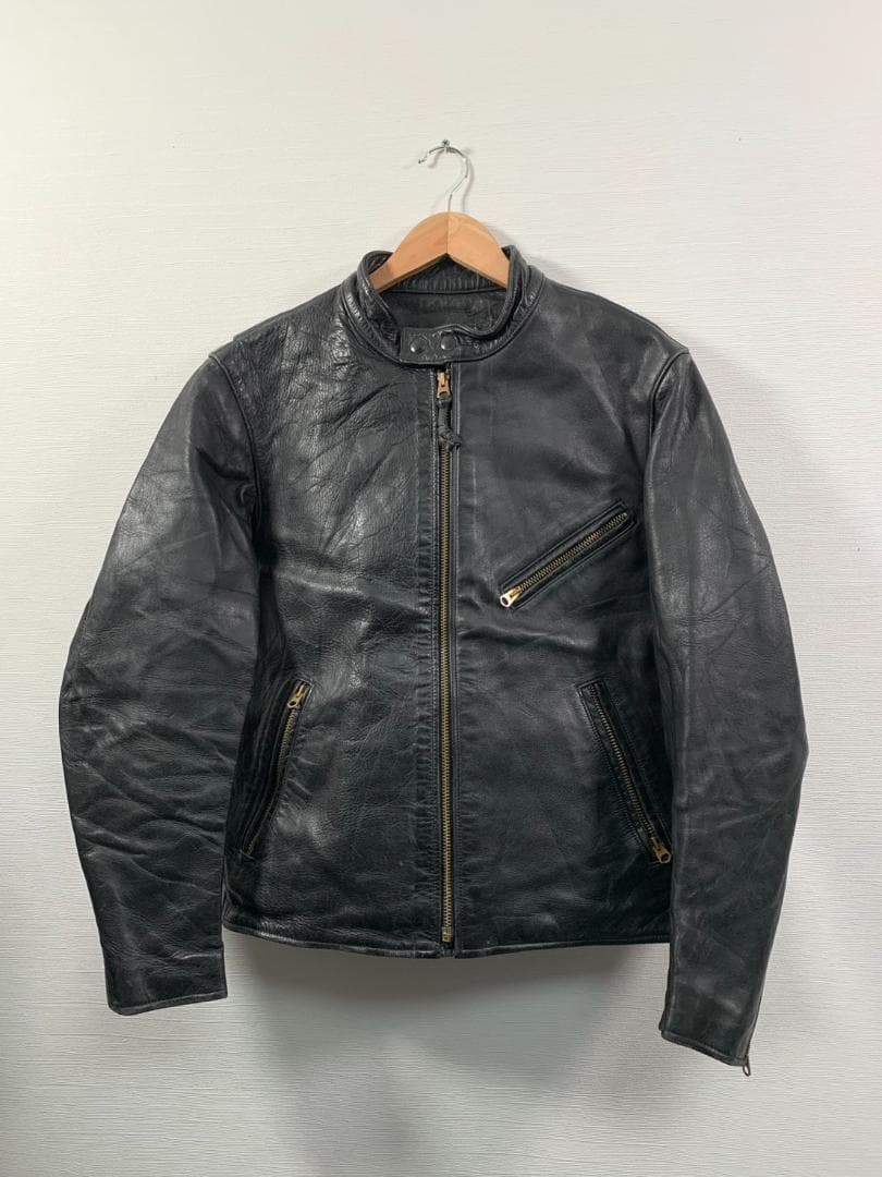 [LOST WORLD] ホースハイド シングルライダース 36 馬革 ブラック