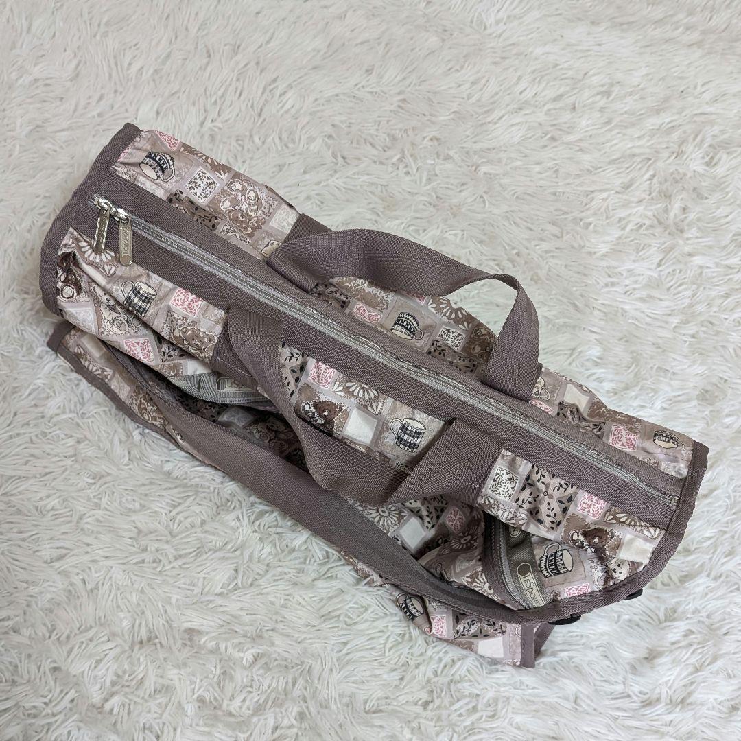 【極美品】レスポートサック ラージ ウィークエンダー　ボストンバッグ テディベア