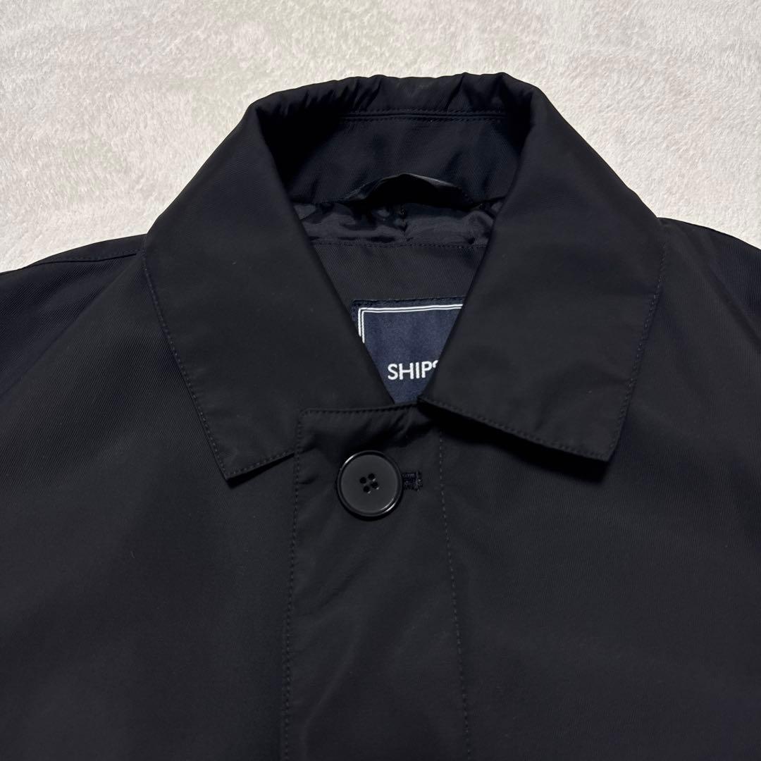 未使用級 シップス ステンカラーダウンコート ブラック M komatsu 秋冬