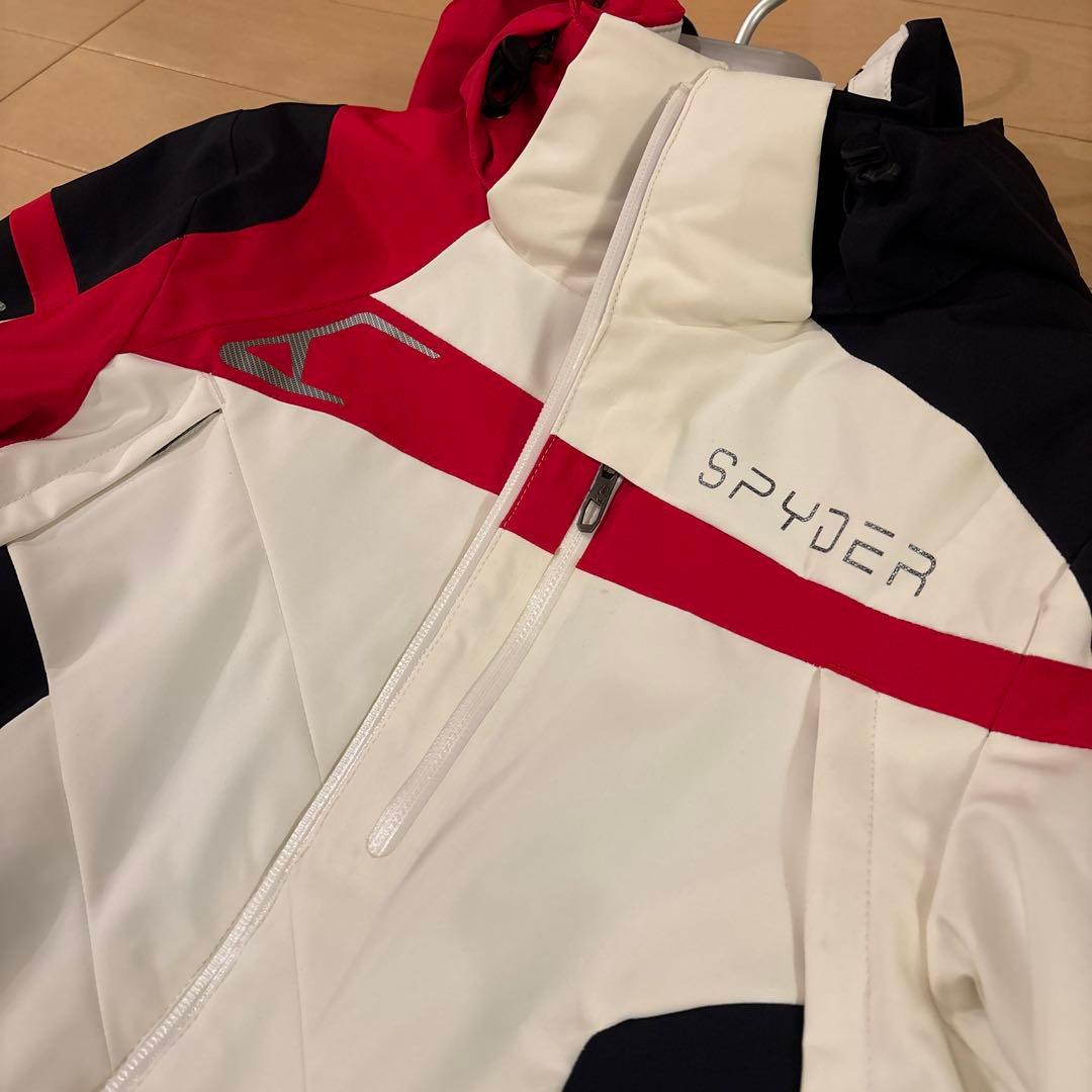 SPYDER スキーウェア ホワイト/レッド/ブラック　サイズＭ