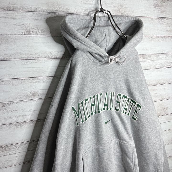 【入手困難!!】ナイキ ✈︎刺繍 アーチロゴ ミシガン ゆるだぼ 白タグ 裏起毛