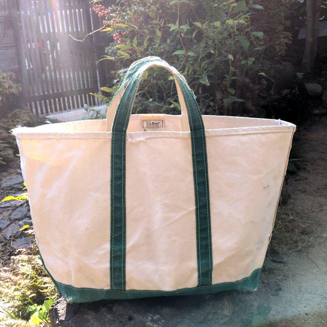 年末限定値下げビンテージ80年代2色タグLLビーンボート＆トートラージサイズ