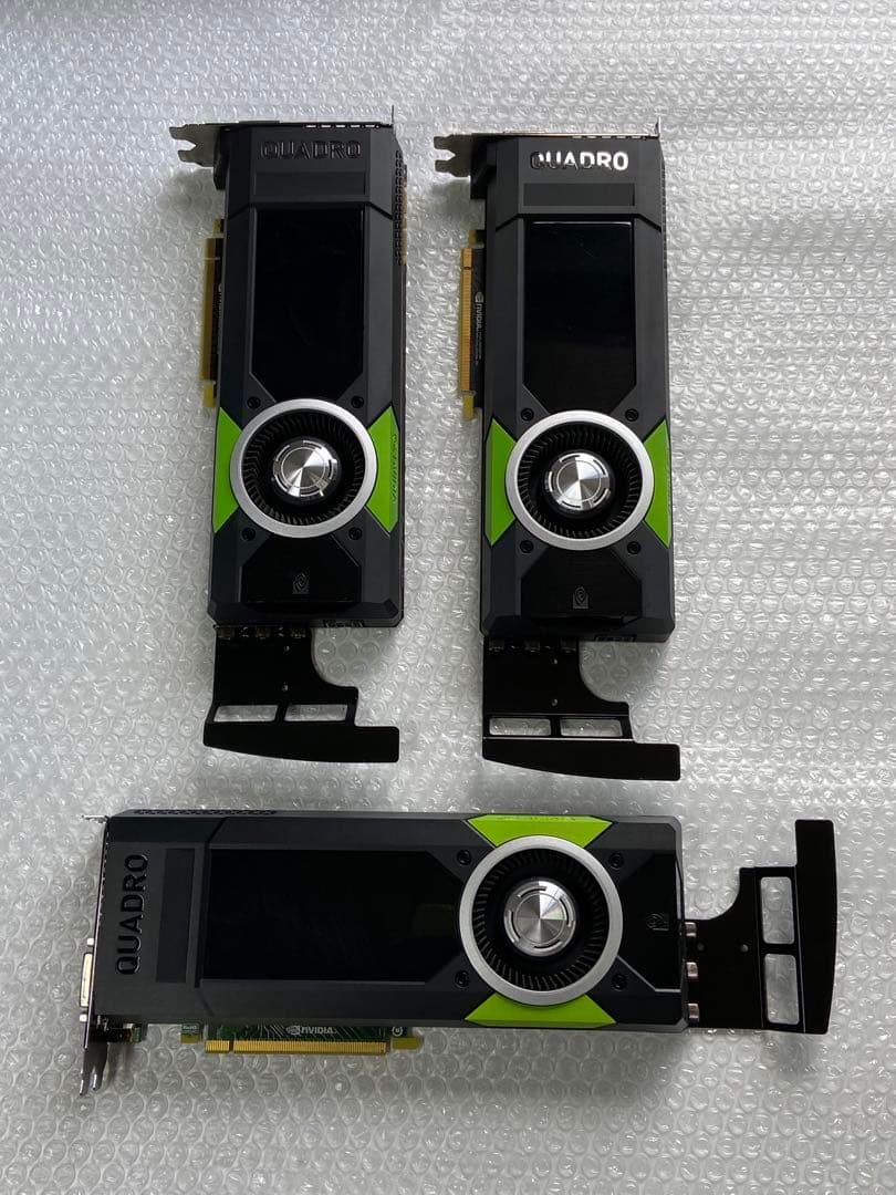 グラボ nVIDIA QUADRO P5000/2個 M5000/1個 ジャンク