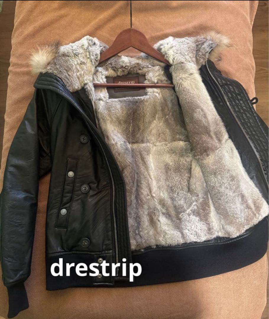 【最終値下げ】drestripレディース ラビットファー　レザージャケット
