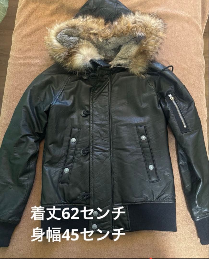 【最終値下げ】drestripレディース ラビットファー　レザージャケット