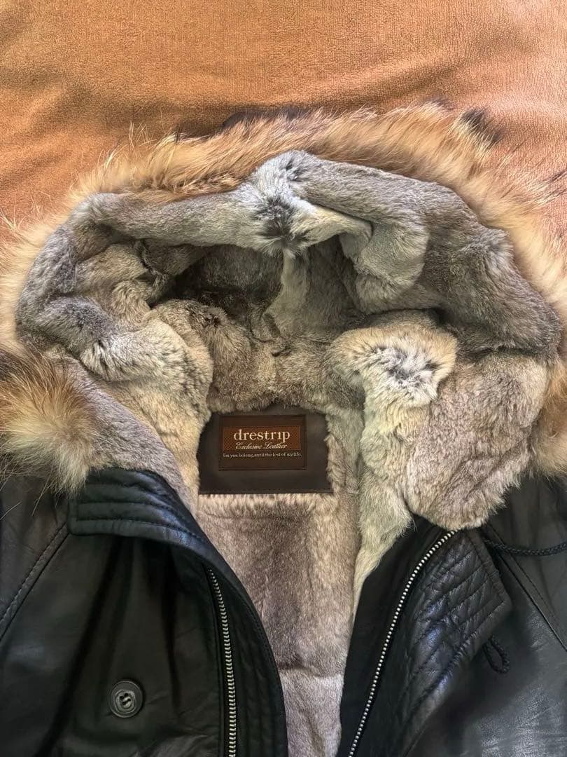 【最終値下げ】drestripレディース ラビットファー　レザージャケット