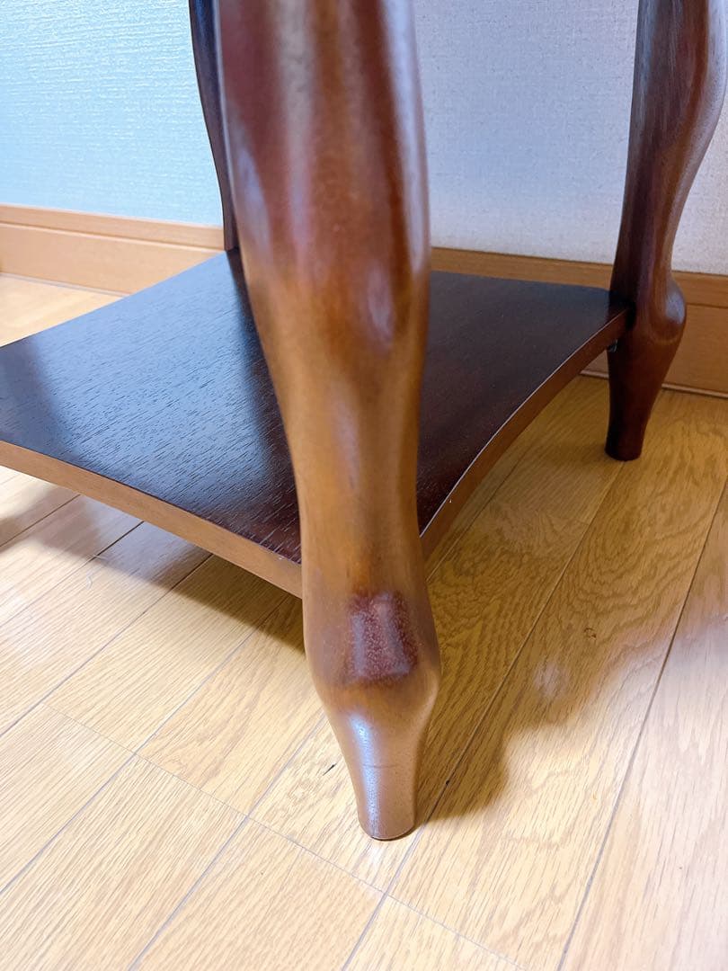 MARUNI マルニ　テーブル　木製　猫脚　サイドテーブル