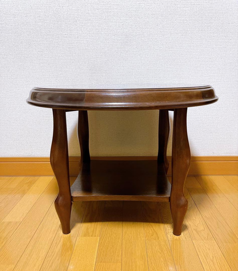 MARUNI マルニ　テーブル　木製　猫脚　サイドテーブル