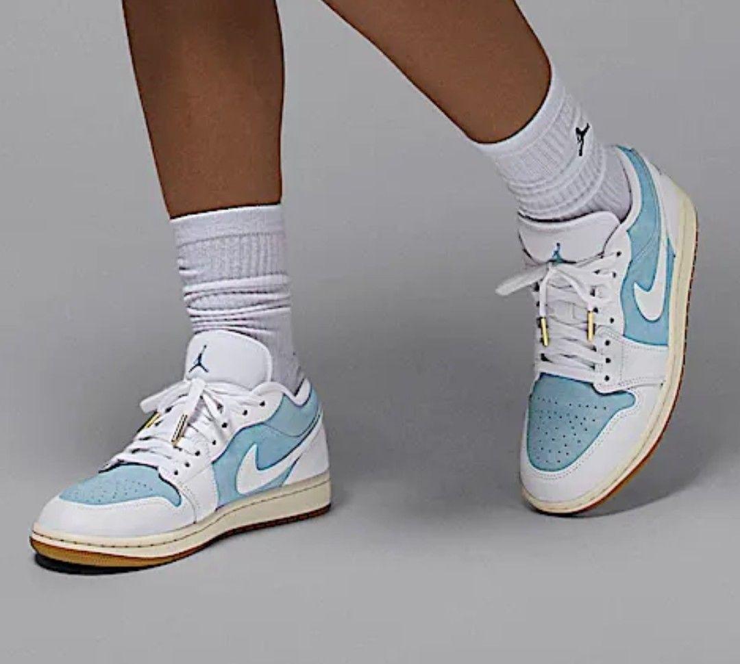 NIKE AIR JORDAN 1 LOW SE デニム ウォーンブルー24