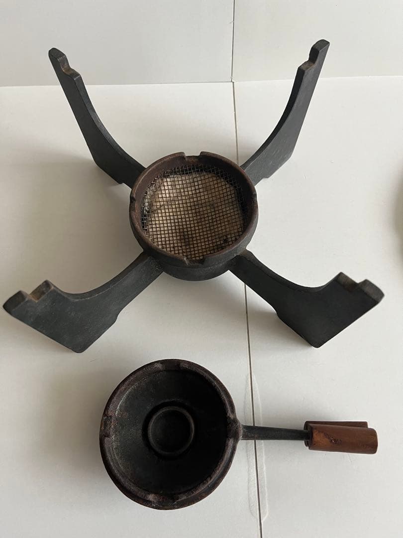 希少　廃盤　クーザンス フォンデュポットセット　22cm チョコレート色