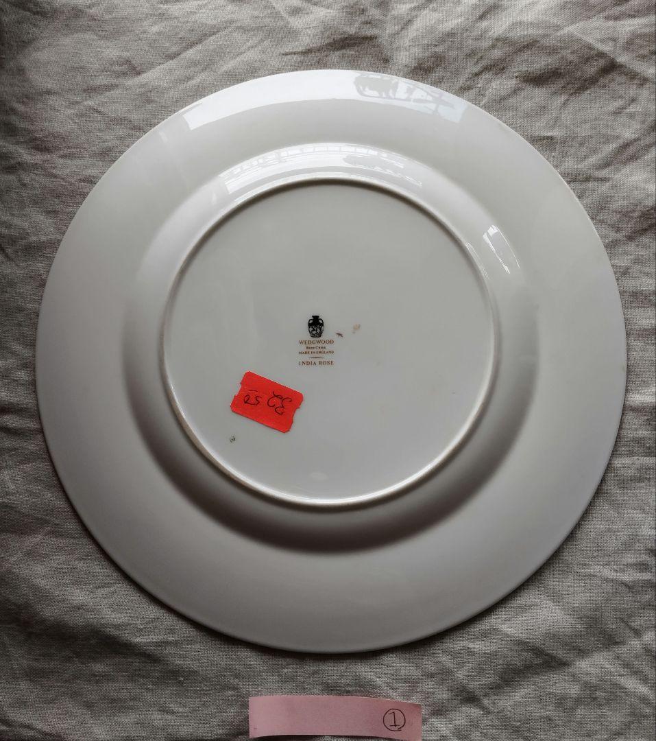 ①希少　50年前の未使用品　 India Rose 27皿 黒壺