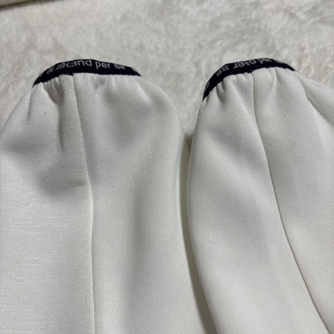 and per seフード付き ウインドブレーカー Mサイズ ホワイト ゴルフ