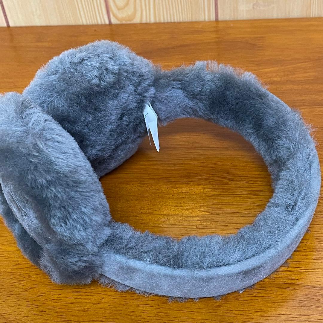 UGG イヤーマフ イヤマフ 耳当て 防寒 シープスキン グレー