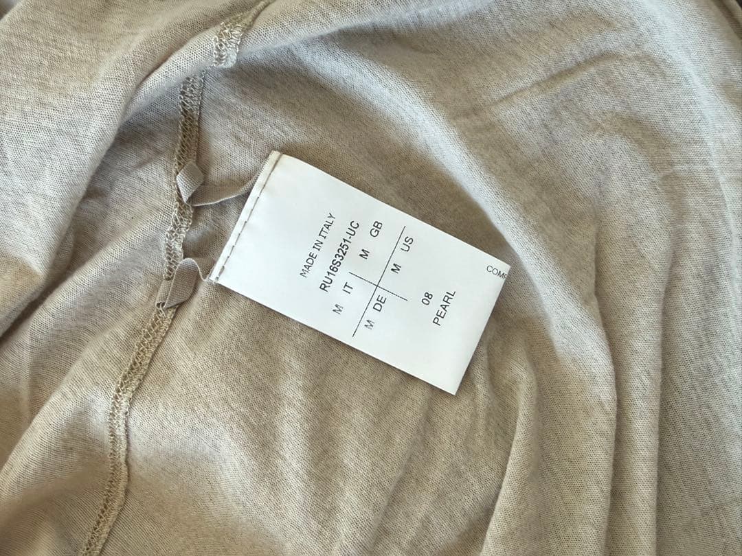 Rick Owens ロングTシャツ PEARL M 伊製