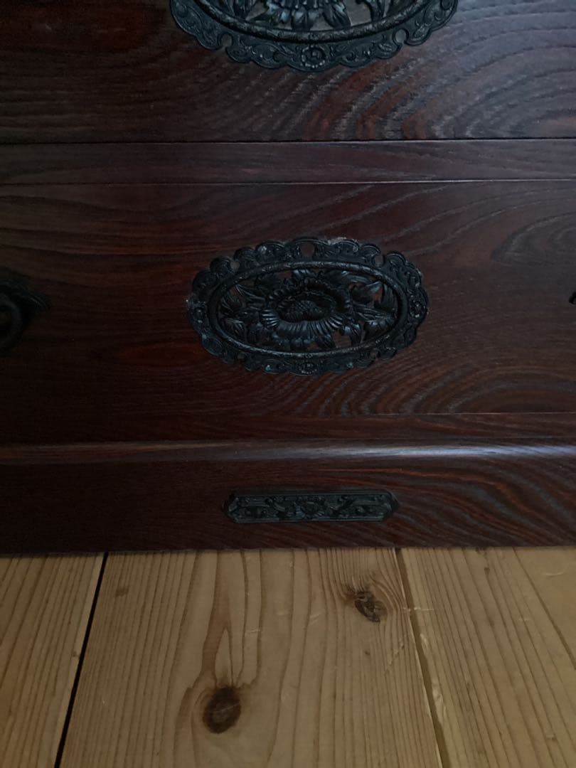 時代箪笥　民芸箪笥　装飾金具箪笥　整理箪笥